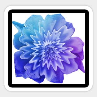 Purple Ombre Succulent Rose Sticker